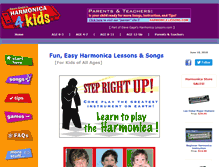Tablet Screenshot of harmonica4kids.com